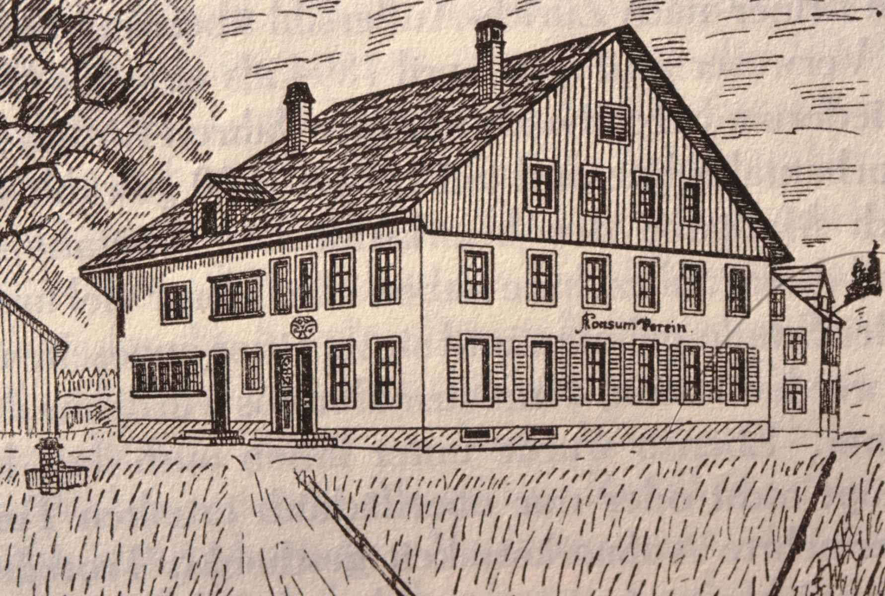 Bahnhofstr, Altes Wirtshaus Zum Bären, Sek.Schule 1862-1878