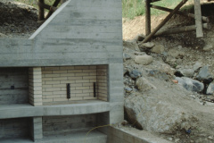 Schulhauserweiterung Letten, Cheminée ausserhalb Schulküche
