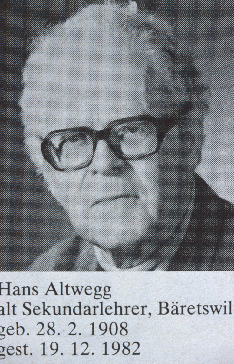 Hans Altwegg, 28.2.1908, +19.12.1982