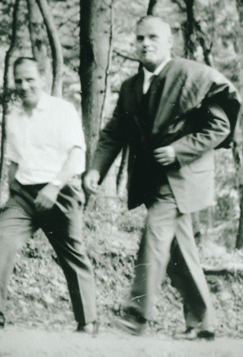 Ausflug Schulpflege 1968, Walter Gerhard, Arnold Pfenninger