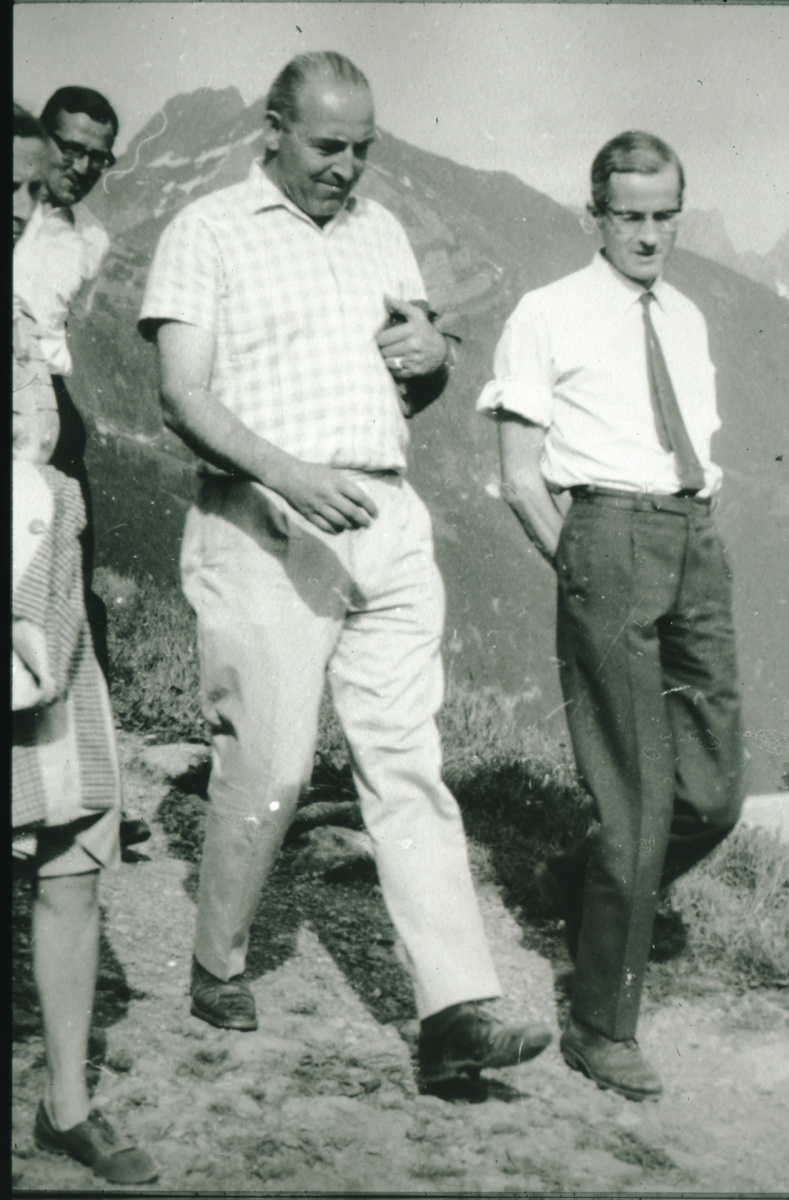 Ausflug Schulpflege 1968, Max Gnehm,  Eugen Seiterle, Dr. Naef