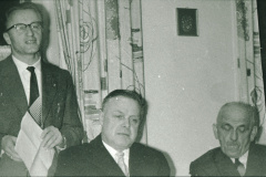 Ehrung Schaufelberger im Bären, Albert Egli, René Sunier, Reinhold Walder