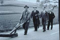 Tannenfuhre, Förster Ernst Isler sen. René Sunier, Heinrich Kägi, Spörri (oder Willy Küng?)