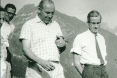 Ausflug Schulpflege 1968, Max Gnehm,  Eugen Seiterle, Dr. Naef