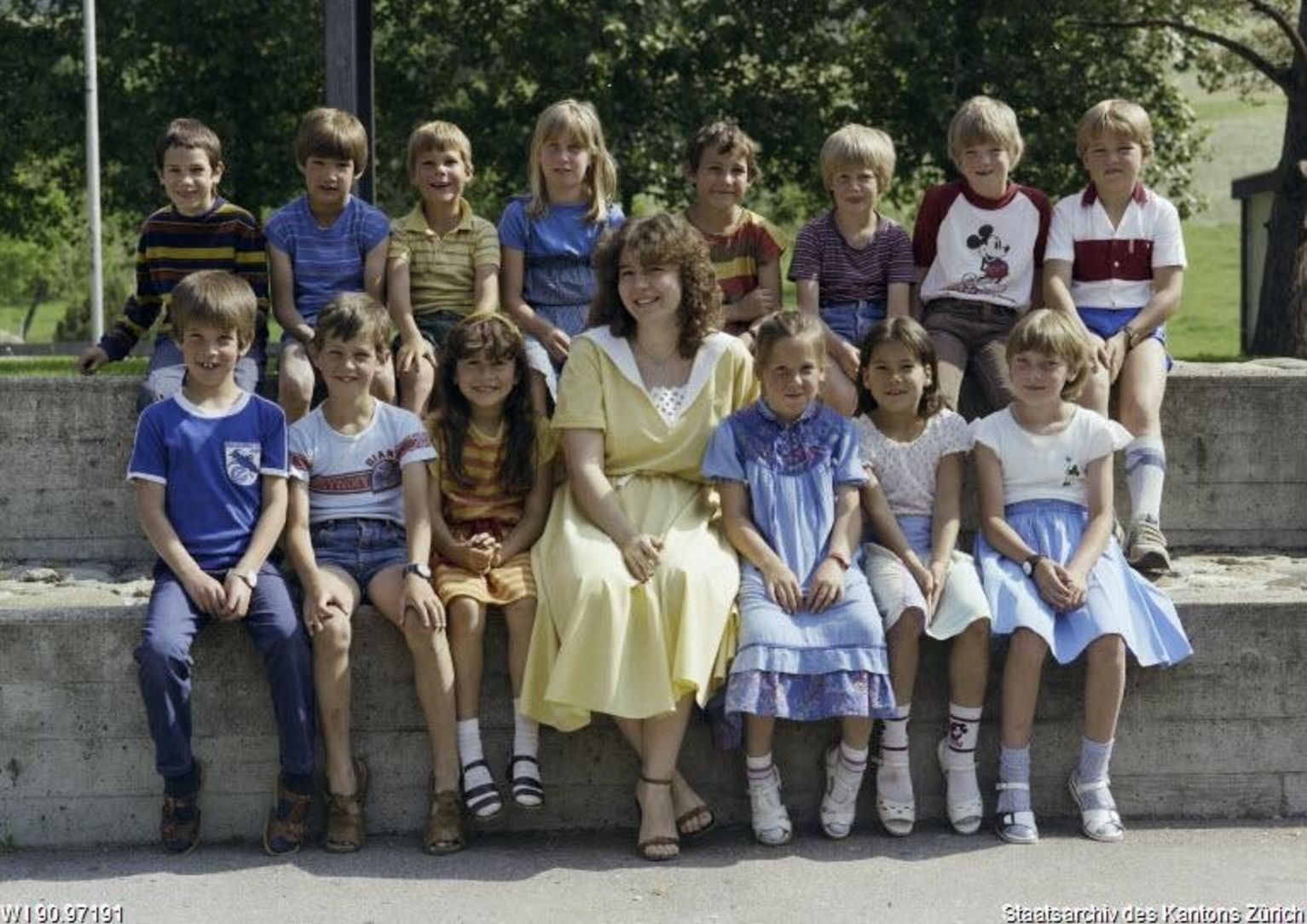 Klassenfoto Primar Adetswil, Regula Briner, 1985