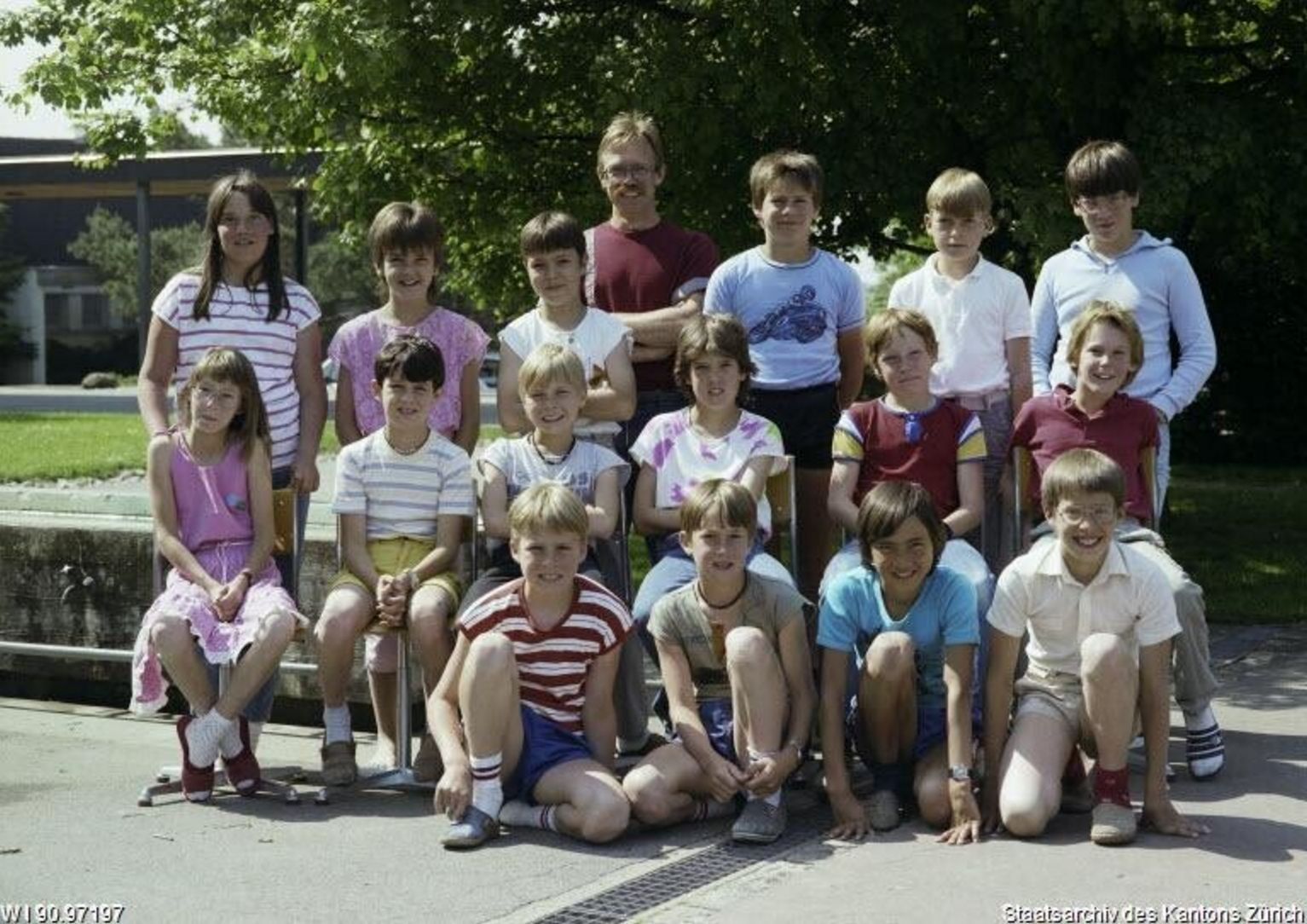 Klassenfoto Primar Adetswil, Kurt Hobi, 1985