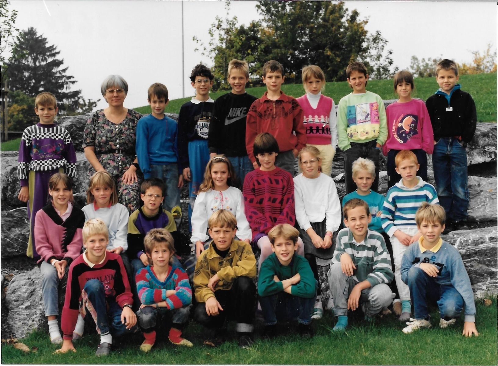 Klassenfoto 3. Primar Adetswil, Martha Zimmermann, 1991