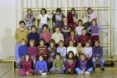 Klassenfoto Primar Adetswil, Elsbeth Hulftegger, 1976