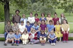 Klassenfoto Primar Adetswil, Werner Bauer, 1981