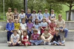 Klassenfoto Primar Adetswil, Kurt Hobi, 1981 Klassenfoto Primar Adetswil, Kurt Hobi, 1981