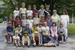 Klassenfoto Primar Adetswil, Martha Zimmermann, 1983 Klassenfoto Primar Adetswil, Martha Zimmermann, 1983