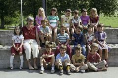Klassenfoto Primar Adetswil, Martha Zimmermann, 1985