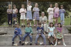 Klassenfoto 3. Primar Adetswil, Martha Zimmermann, 1987.