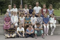 Klassenfoto 4. Primar Adetswil, Kurt Hobi, 1987