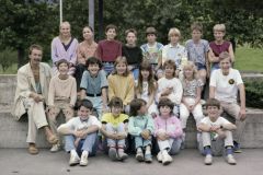 Klassenfoto 5. Primar Adetswil, Kurt Utzinger, 1987 Klassenfoto 5. Primar Adetswil, Kurt Utzinger, 1987
