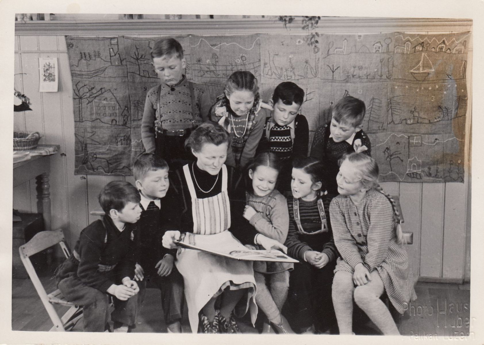 Klassenfoto Kindergarten Oberdorf R. Kuster 1952/53