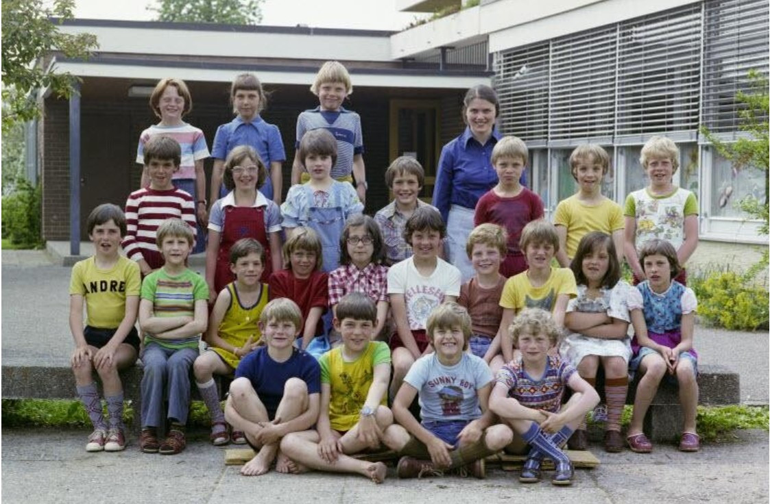 Klassenfoto Primar Oberdorf, Fr. R. Roth,1978