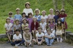 Klassenfoto Primar Oberdorf, Renate Winkler, 1984
