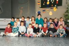 Klassenfoto 1. Kl. Primar, 1988, Oberdorf, Renate Winkler