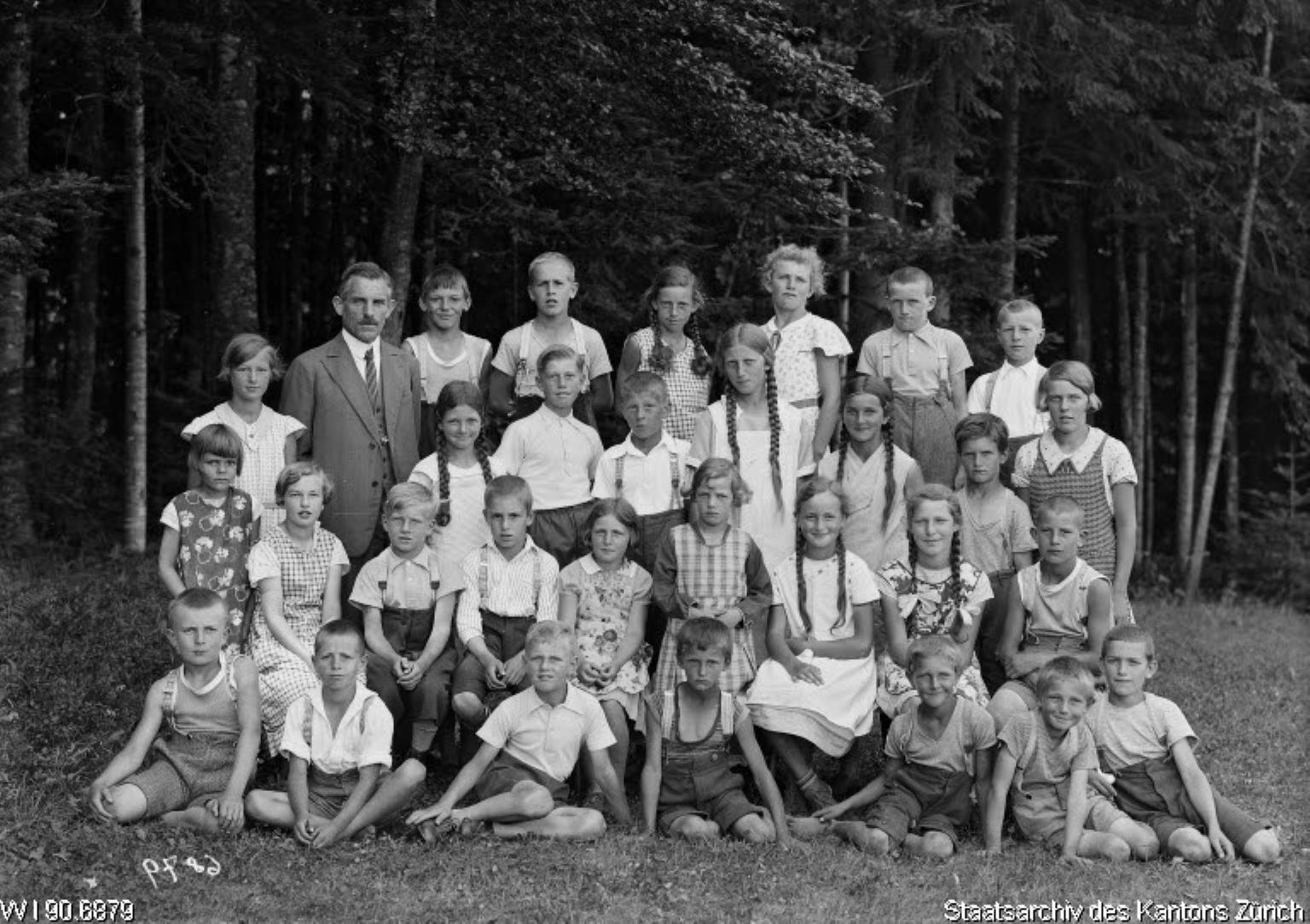 Primarschule Wappenswil, Lehrer Hans Hiestand (1889-1953), 1934