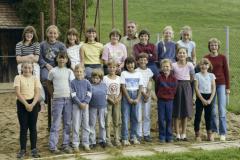 Klassenfoto Primar Berg, Hansueli Kuhn, 1985 Klassenfoto Primar Berg, Hansueli Kuhn, 1985