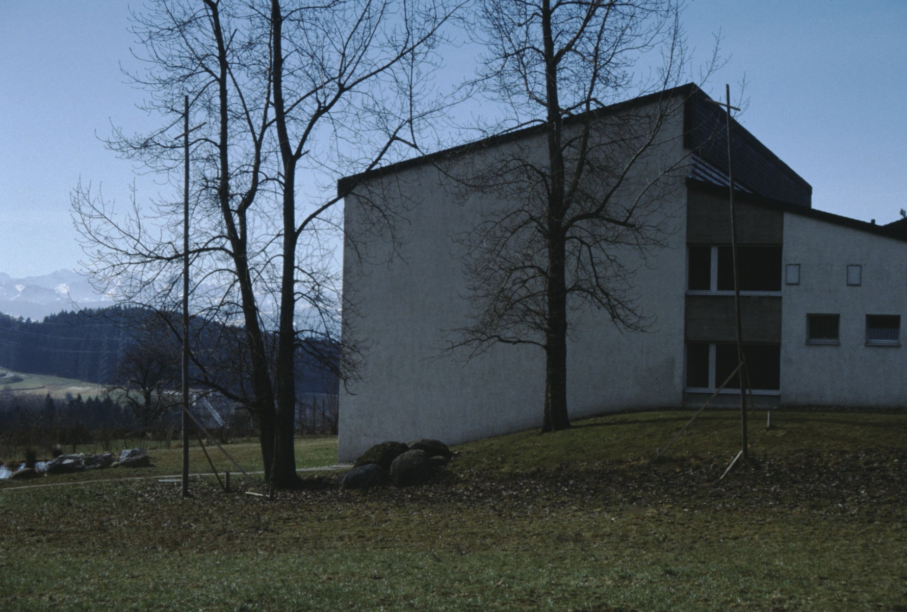 Schulhaus Adetswil, Erweiterung Baugespann