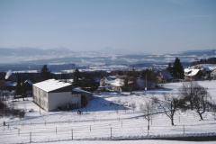 Blick auf Schulanlage