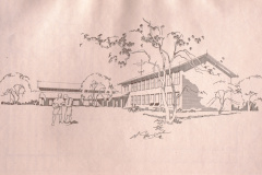 Projektskizze Schulhaus Dorf