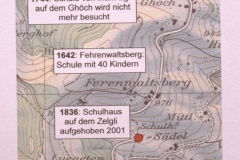 Karte Schule Berg 1642-2001