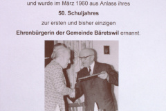 Anna Schaufelberger wird Ehrenbürgerin