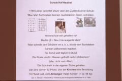 Schule Neuthal, Besonderes 1795 Lehrer Meyer berichtet