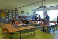 Schulhaus Maiwinkel, Einweihungsfest 2022, TdoT, Schulzimmer im Neubau