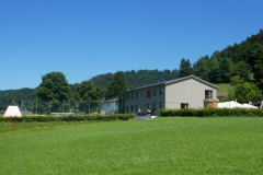 Schulhaus Maiwinkel, Einweihungsfest 2022, TdoT, Fussballplatz und Neubau