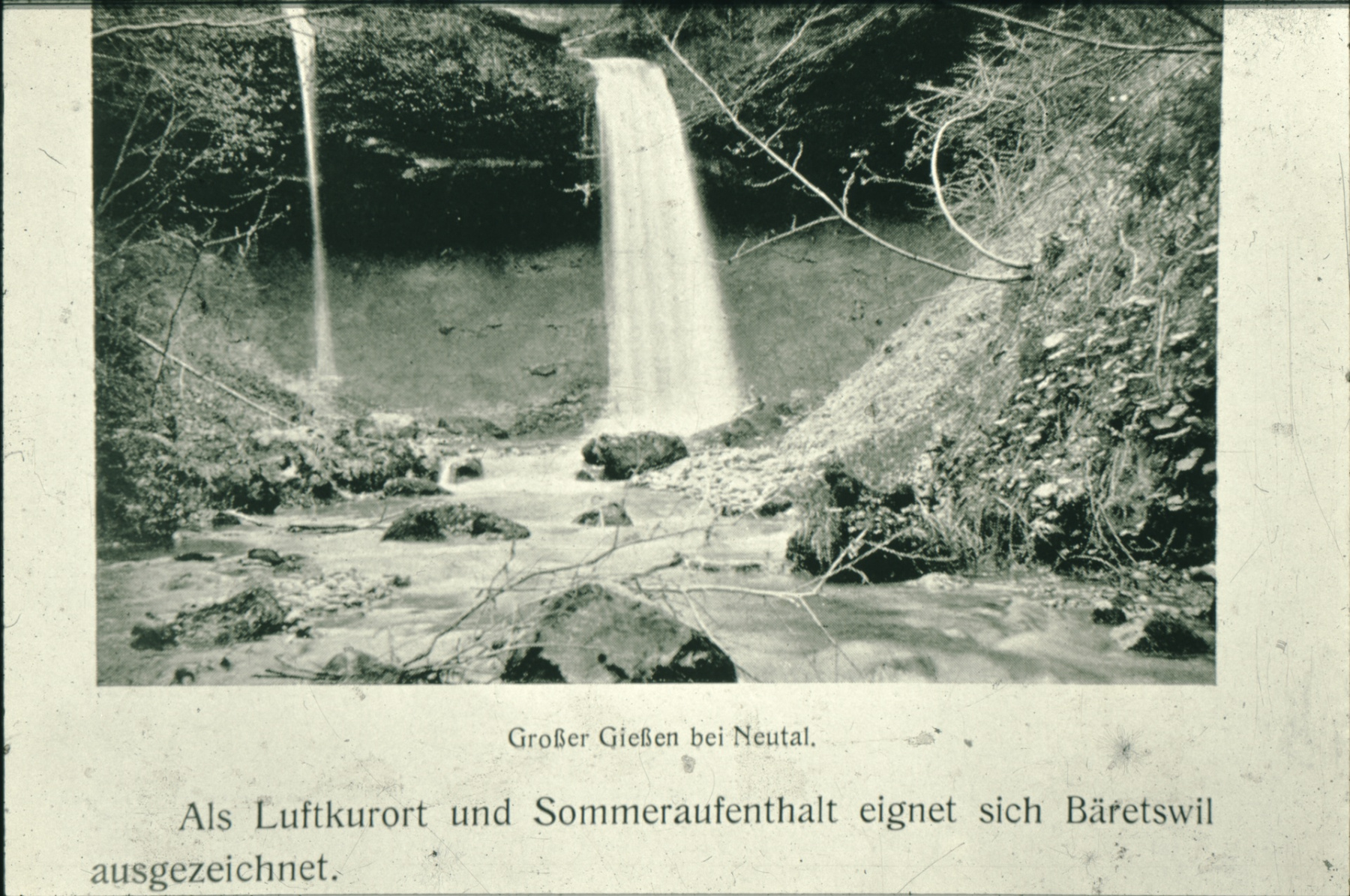 Bäretswil, Giessen. Text Luftkurort 1913