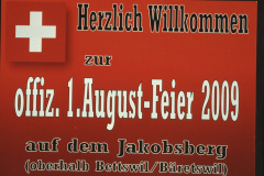1.Augustfeier Jakobsberg 2009, Flyer Frauen- und Männerriege