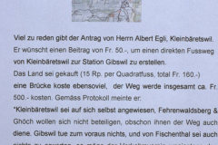 Fussweg Bäretswil-Gibswil, Bahnhof 1909
