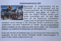 Bestrebungen, einen Musikverein zu gründen 1928