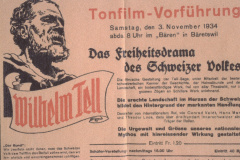 Filmvortrag Wilhelm Tell 1934