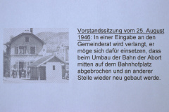 Bahnhof WC-Häuschen 1946