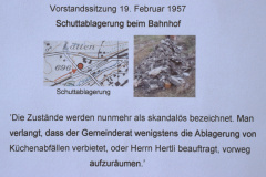 Schuttablagerung beim Bahnhof Lettenparkplatz 1957