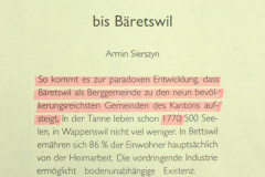 1250 Jahre Bäretswil von A.Sierszyn, Einwohner, Industrie