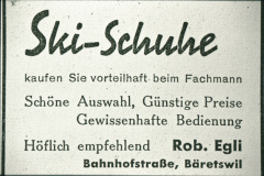 Inserat Skischuhe Rob. Egli
