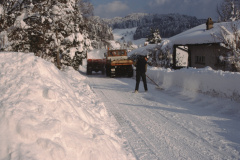 Schneeräumung an der Rigistr