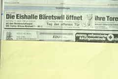 Eishalle öffnet Tore, ZO