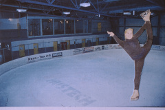 Eishalle mit Denise Biellmann, Fotomontage