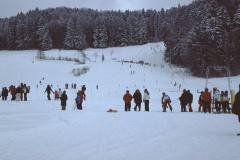 Skihang, ausgesteckt der Riesenslalom