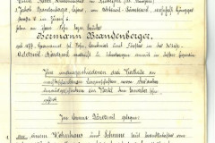 Kaufbrief Frk 18,175.- für Hermann Brandenberger (*1877) in der Wiese Adetswil