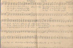 Vorfrühling, Noten für Töchter Chor, von Hans Michael Schletterer (1824-93)