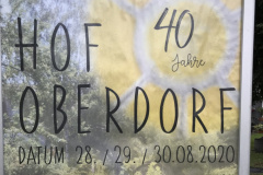 Plakat 40 Jahre Hof Oberdorf
