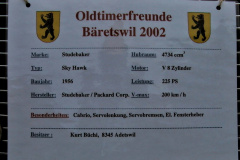 Treffen der Bäretswiler Oldtimer-Freunde, Typenschild